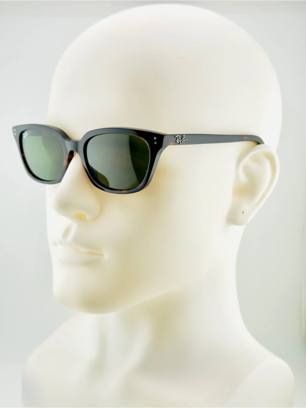 Ray-Ban Sunglasses RB4456 Zaya Bio Based Polished Havana Frame Green Lens UNISEX